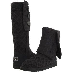 UGG Black Lattice Cardy Boot